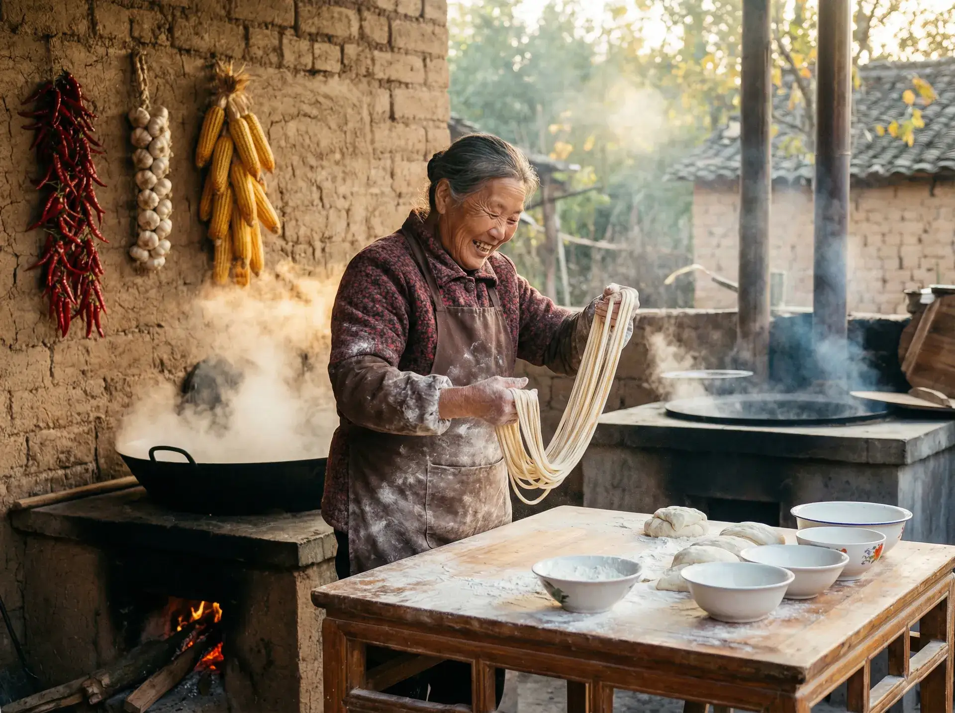 农家大嫂手擀面 - 51吃瓜網 乡村美食